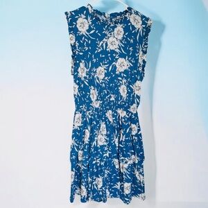 torrid Blue Floral Fit-and-Flare Dress